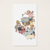 Luieraffle, kinderen met Speelgoed treinen Visitekaartje (Achterkant)