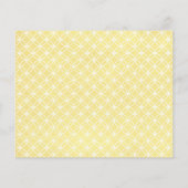 Luieraffle Mint & Gele Baby shower Entry Kaart (Achterkant)