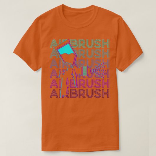 Luierborstelspuitverf retro Airborstelgift T-shirt (Design voorkant)