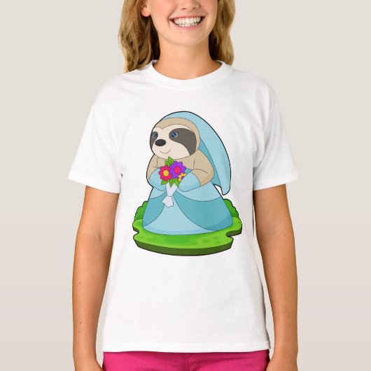 Luierbruid Boeket bloemen Bruiloft T-shirt (Voorkant)