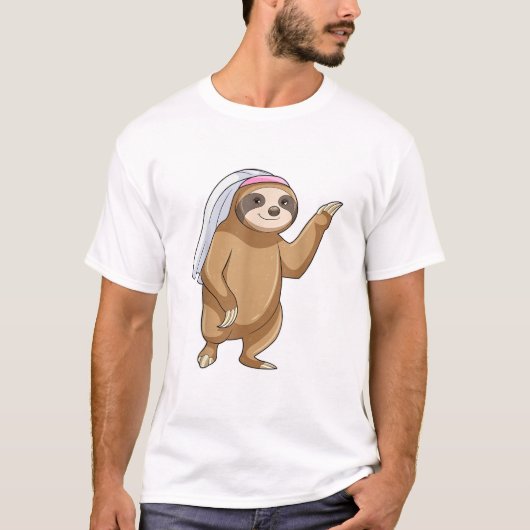 Luierbruid Sluiers Bruiloft T-Shirt (Voorkant)