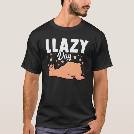 Luiere Dag  Lama Schattig Dier 1 T-shirt (Voorkant)