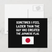 Luiere Japanse Vlag Briefkaart (Voorkant / Achterkant)