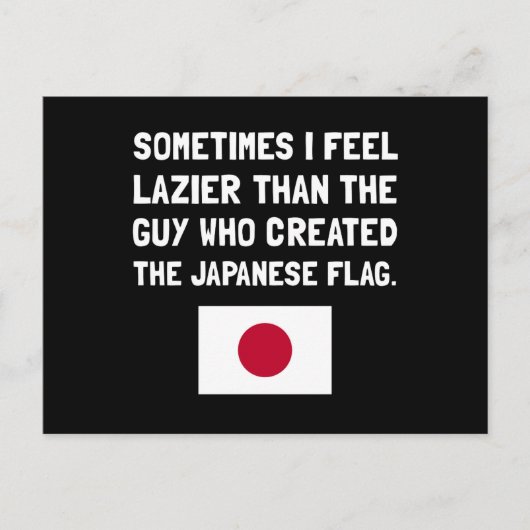 Luiere Japanse Vlag Briefkaart (Voorkant)