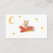 *~* luiere raffle Teddy Bear Plane Moon Stars Informatiekaartje (Achterkant)