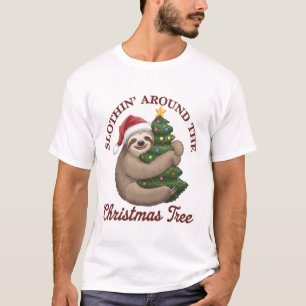 Luierend Rond de Kerstboom T-shirt