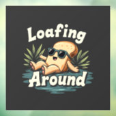 Luierend Rondhangen Ontspannende Brood Eten Liefhe Raamsticker (Vel 3)