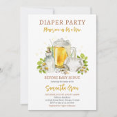 Luierfeestbier voor Baby is te wijten aan Baby sho Kaart (Voorkant)