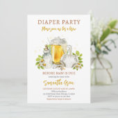 Luierfeestbier voor Baby is te wijten aan Baby sho Kaart (Staand voorkant)