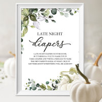 Luierfeestje voor 's nachts spelbord Baby Shower