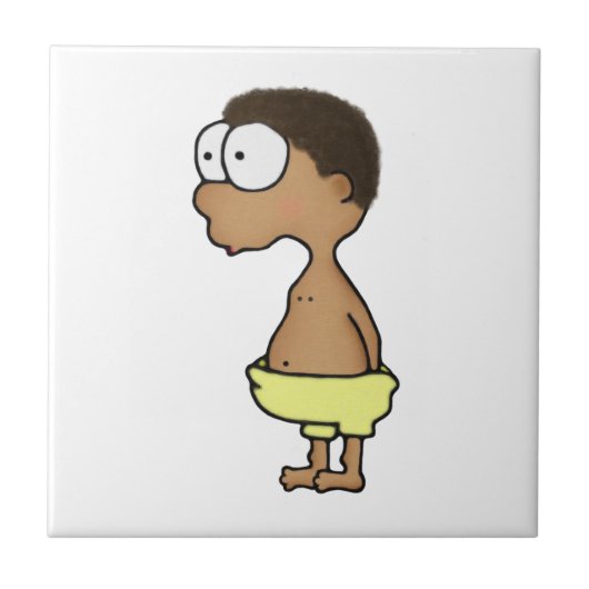 Luierjongen Tegeltje (Voorkant)