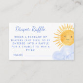 Luierkrabbel hier komt het Baby shower van de zoon Informatiekaartje (Voorkant)