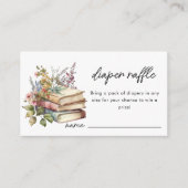 Luierloof | Boek Thema Baby shower Informatiekaartje (Voorkant)