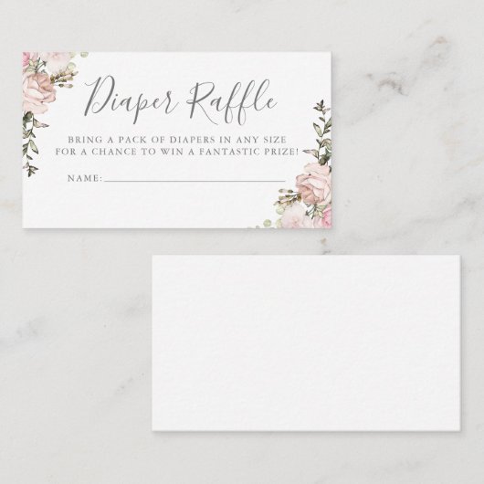 Luierloof | Uitnodiging voor Baby shower invoegen (Voorkant / Achterkant)