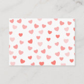 Luierloof | | VALENTIJNSDAG BABY SHOWER Informatiekaartje (Achterkant)