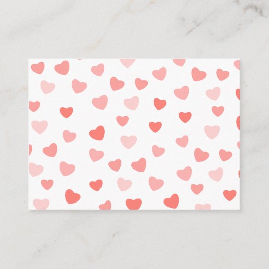 Luierloof | | VALENTIJNSDAG BABY SHOWER Informatiekaartje (Achterkant)