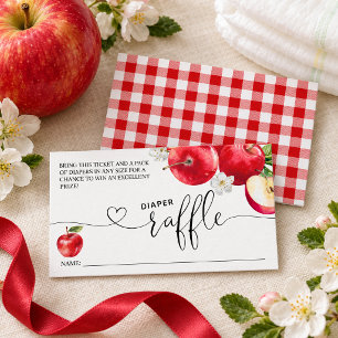 Luierloterij Apple of My Eye Baby Shower Informatiekaartje