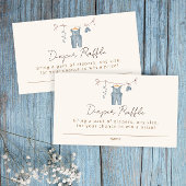 Luierloterij boho babykleding waterverf informatiekaartje
