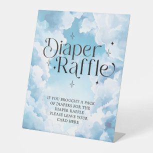Luierloterij Hemelgezonden Baby Shower Reclamebord Met Voetstuk