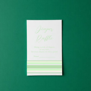 Luierloterij Preppy Baby Shower Informatiekaartje