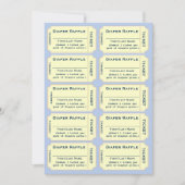Luierloterij Tickets Kaart (Voorkant)