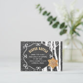 Luierloterij winter baby shower insert kaart (Staand voorkant)