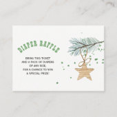 Luierloterij winter baby shower insert kaart (Voorkant)