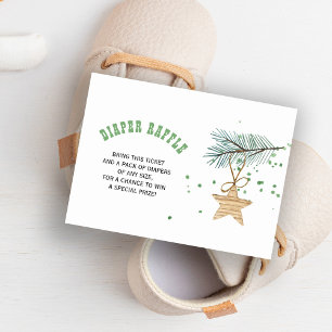 Luierloterij winter baby shower kaart