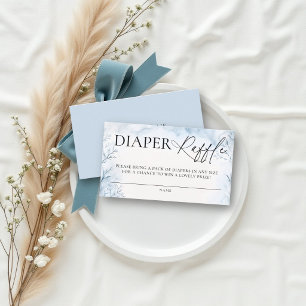 Luierloterij Winter Wonderland Bos Baby Shower Informatiekaartje