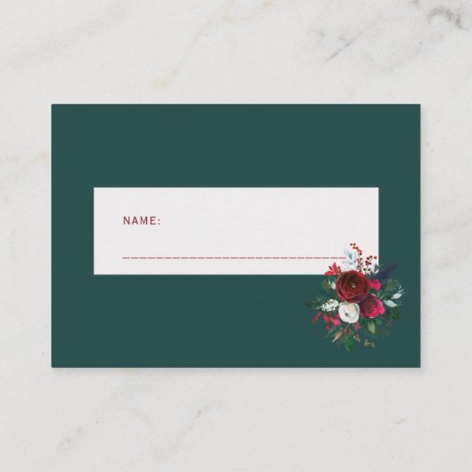 Luierloterij winterpioen baby shower insert kaart (Achterkant)