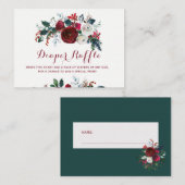 Luierloterij winterpioen baby shower insert kaart (Voorkant / Achterkant)