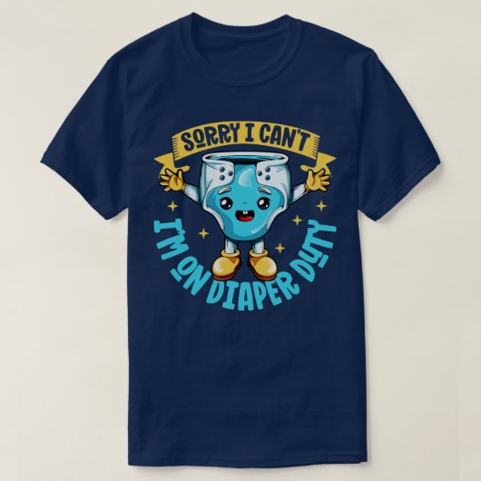 Luierplicht Baby luierdiapering T-shirt (Design voorkant)