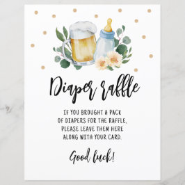 Luierraffle bord spel Baby Is Brewing Greenery