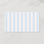 Luierraffle met blauwe strepen informatiekaartje (Achterkant)