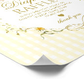 Luierraffle Silly Goose geslachtsneutrale gingham Poster (Hoek)
