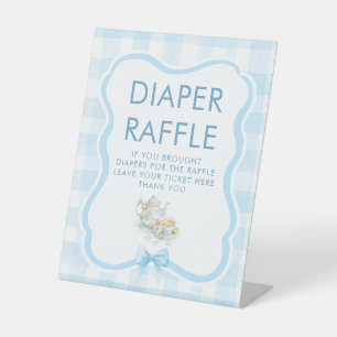 Luierraffle Theepartij Baby Shower Tafelbord Reclamebord Met Voetstuk