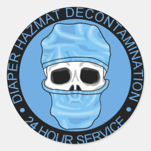 Luierreiniging door hemodialyse ronde sticker