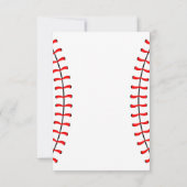 Luiers en Dugouts Honkbal Baby shower Invite Kaart (Achterkant)