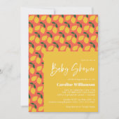  luiers in Oranje Baby shower Kaart (Voorkant)