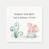 Luiers kunnen wachten, laten we eerst verslinden!  servet (Voorkant)
