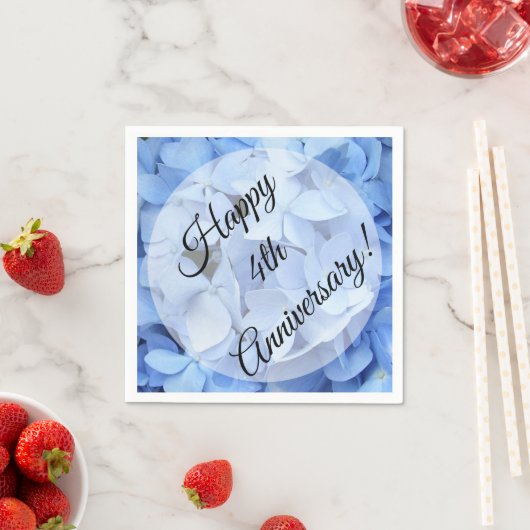 Luiers - Papier - Blue Hydrangea Servet (Insitu)