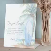 Luiers Raffle Baby Op Board Strand Baby Shower