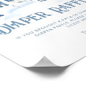 Luiers raffle Kerst dorp Winter Baby Shower Poster (Hoek)