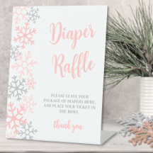 Luiers Raffle Sneeuwvlok Winter Baby Borrel
