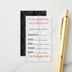 Luiers Riffelkaart Tickets Elegante Insteekkaart Informatiekaartje