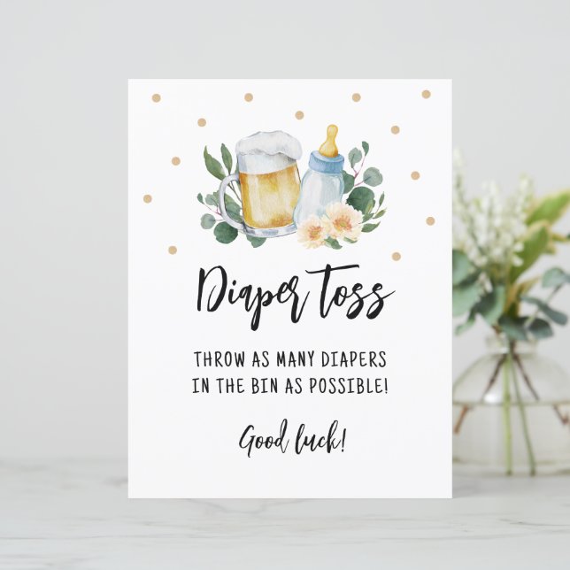 Luiers Toss Game Baby brouwt groen (Staand voorkant)