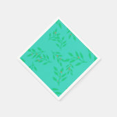 Luiers van Berries en bladeren op een blauwe achte Servetten (Hoek)