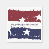 Luiers van rood, wit en blauw verf servetten (Voorkant)