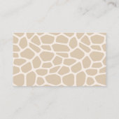 Luierscheur | Giraffe Baby shower Informatiekaartje (Achterkant)