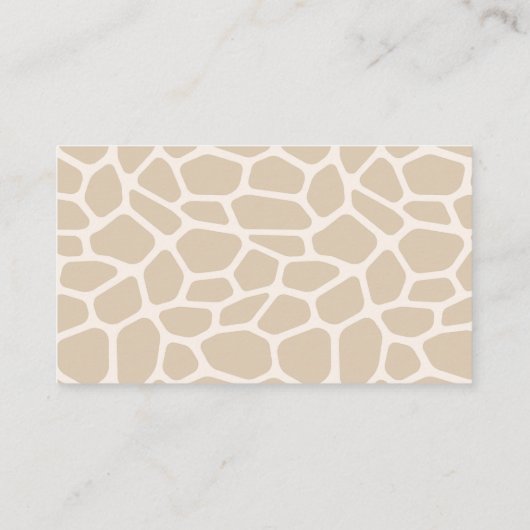 Luierscheur | Giraffe Baby shower Informatiekaartje (Achterkant)